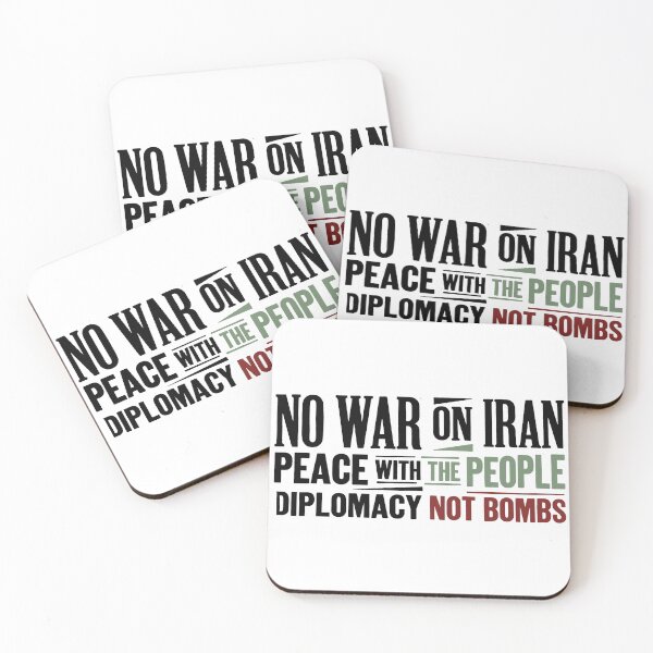 Item preview, No War Peace With Iran designed and sold by Owcomm.