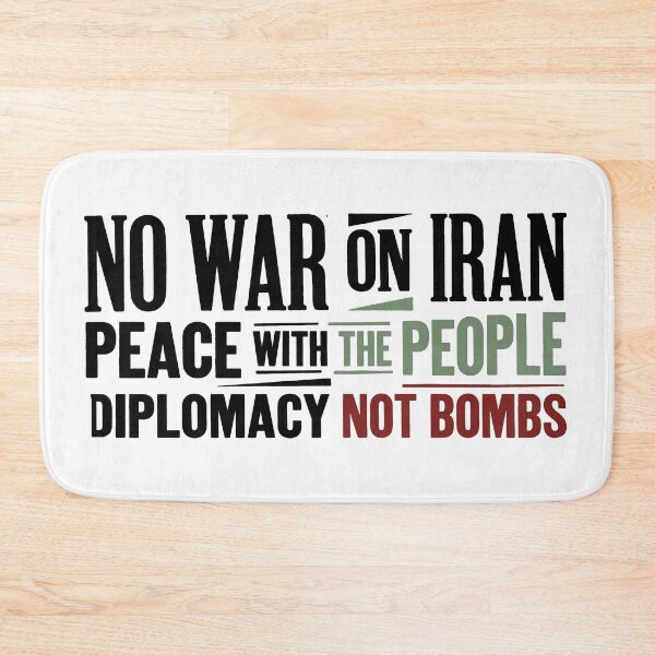 Item preview, No War Peace With Iran designed and sold by Owcomm.
