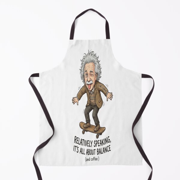 Item preview, Relatively Speaking It's All About Balance (And Coffee) Skateboarding Einstein designed and sold by Owcomm.