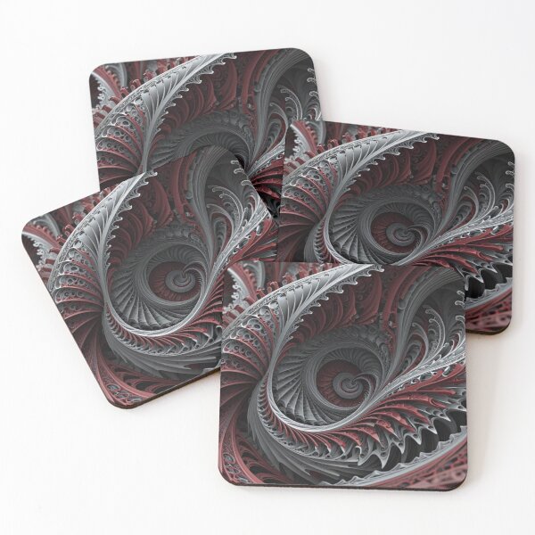 Item preview, Crimson Steel Fractal Spiral designed and sold by Harmonic_Layers.
