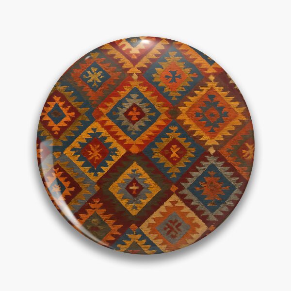 Item preview, Moroccan Berber Kilim Geometric Tribal Pattern Textile Design designed and sold by PinUpPizzazz.