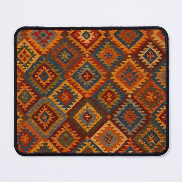 Item preview, Moroccan Berber Kilim Geometric Tribal Pattern Textile Design designed and sold by PinUpPizzazz.