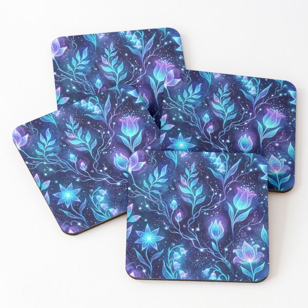 Item preview, Bioluminescent Magic Garden in Deep Space Nebula designed and sold by InkedHorizon.