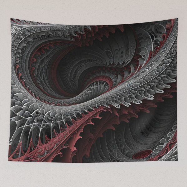 Item preview, Dark Crimson Fractal Vortex designed and sold by Harmonic_Layers.