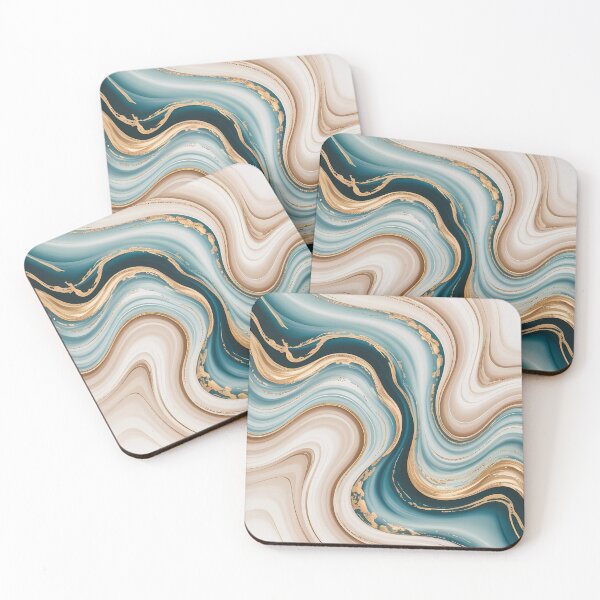 Item preview, Luxury Teal & Gold Marble Abstract Phone Case designed and sold by Bronze-Starr.