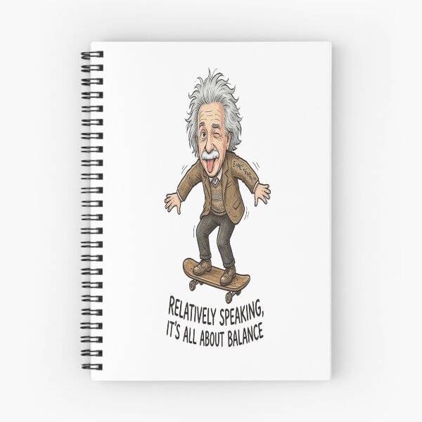 Item preview, Relatively Speaking, It’s All About Balance Skateboarding Einstein designed and sold by Owcomm.