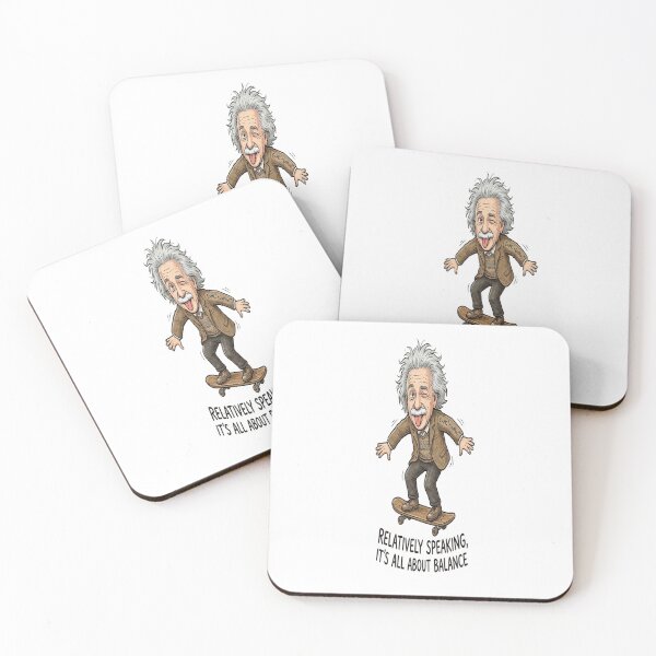 Item preview, Relatively Speaking, It’s All About Balance Skateboarding Einstein designed and sold by Owcomm.