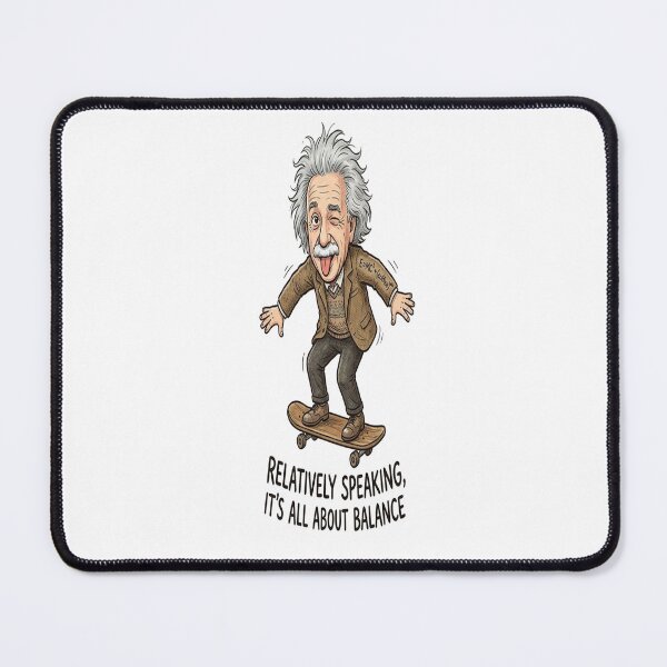 Item preview, Relatively Speaking, It’s All About Balance Skateboarding Einstein designed and sold by Owcomm.