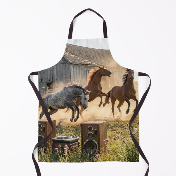 Item preview, Horses Feel Their Oats at Barnyard Party designed and sold by Tridentulus.