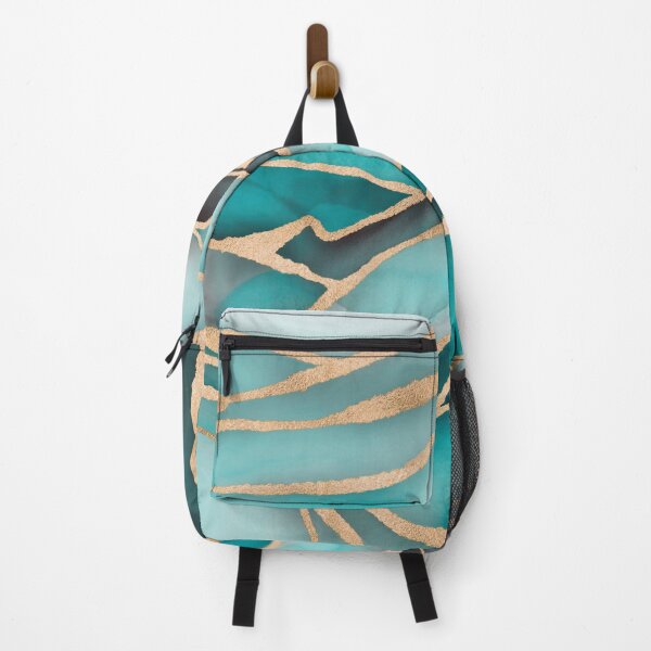 Item preview, Magnificent Marble Landscape Teal Gold designed and sold by artsandsoul.