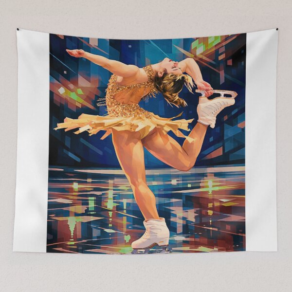 Item preview, Golden Figure Skater – Biellmann Spin - Alysa Liu  designed and sold by origin-arthouse.