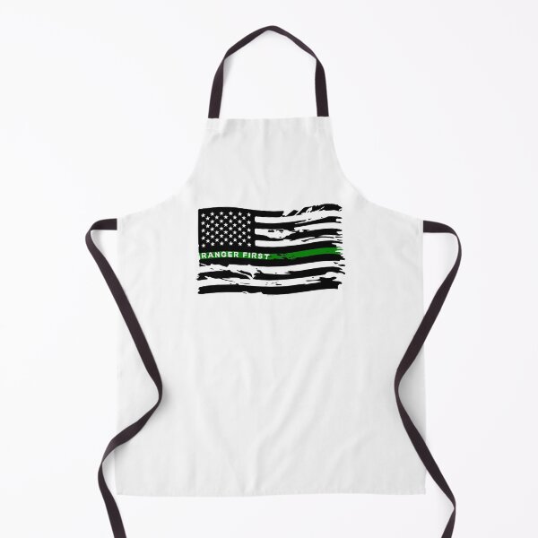 Item preview, Ranger First Rustic Green Line Flag designed and sold by TomStar Creatives.