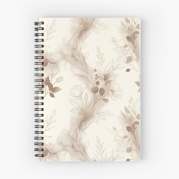 Item preview, Elegant Gold Line Art Flowers with Sepia Ink Smoke designed and sold by InkedHorizon.