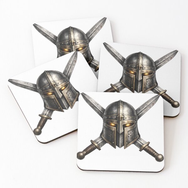 Item preview, Medieval Knight Helmet – Crusader Warrior Armor Emblem designed and sold by CreativeMindsetLab.