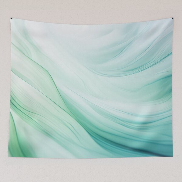 Item preview, Organic Ocean Flow Turquoise Abstract Shapes designed and sold by artsandsoul.