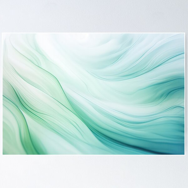 Item preview, Organic Ocean Flow Turquoise Abstract Shapes designed and sold by artsandsoul.