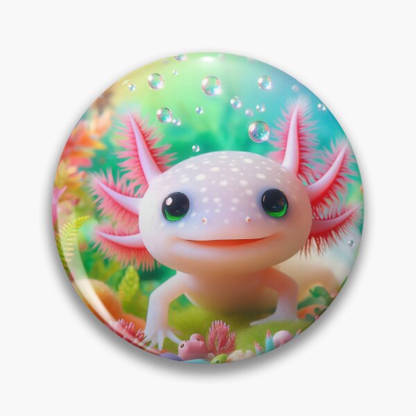 Item preview, Cute Pastel Axolotl Kawaii Underwater Friend designed and sold by AI-Only Creations.