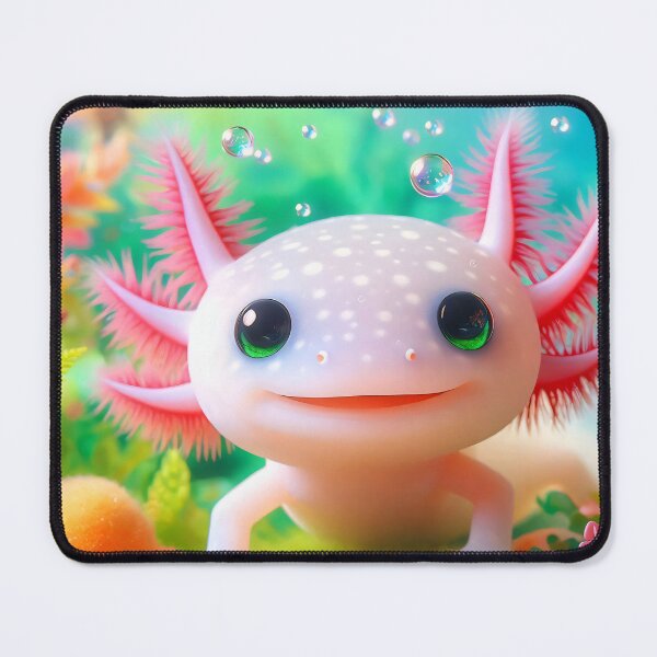Item preview, Cute Pastel Axolotl Kawaii Underwater Friend designed and sold by AI-Only Creations.