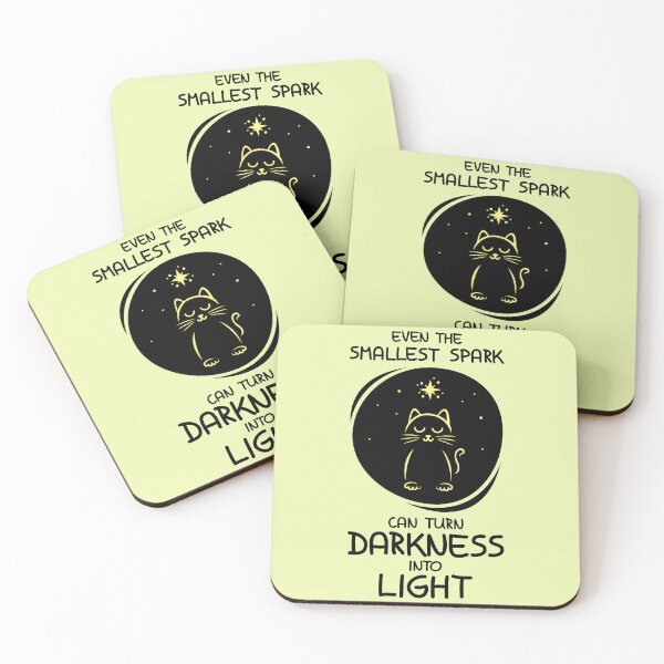 Item preview, Cat in the Dark - Even the Smallest Spark Brings Light designed and sold by fishdesigns.