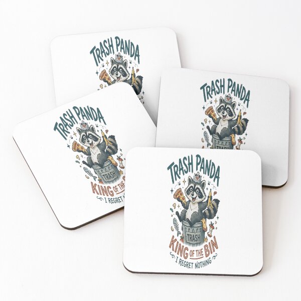 Item preview, Trash Panda King of the Bin I Regret Nothing Raccoon designed and sold by Owcomm.