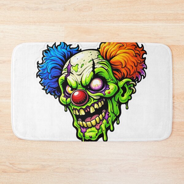 Item preview, Evil Clown Zombie Horror Vector Sticker designed and sold by MarchyStudio.