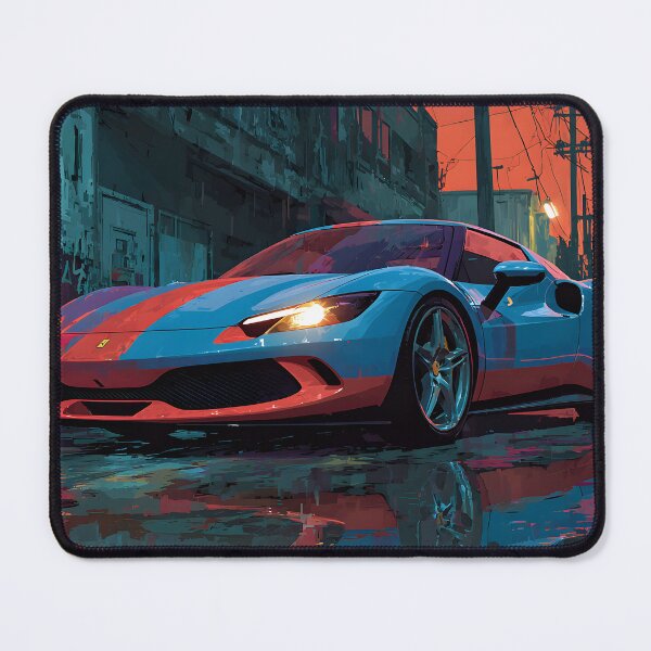 Item preview, Ferrari 296 GTB Graphic Pop Art Car Artwork designed and sold by AutoPopStudio.