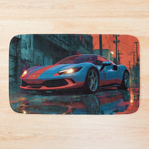 Item preview, Ferrari 296 GTB Graphic Pop Art Car Artwork designed and sold by AutoPopStudio.