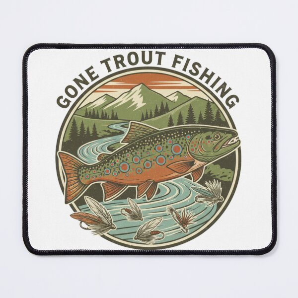Item preview, Gone Trout Fishing designed and sold by BeastandBanshiLLC.