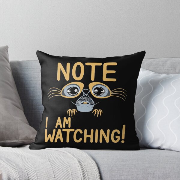Item preview, Note I Am Watching – Funny Monkey Observation Meme designed and sold by CyfroweMysli.