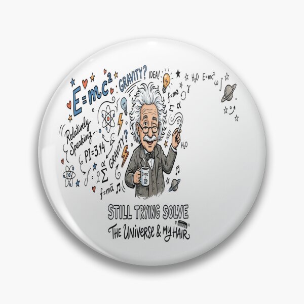 Item preview, Still Trying To Solve The Universe And My Hair Funny Einstein Physics designed and sold by Owcomm.