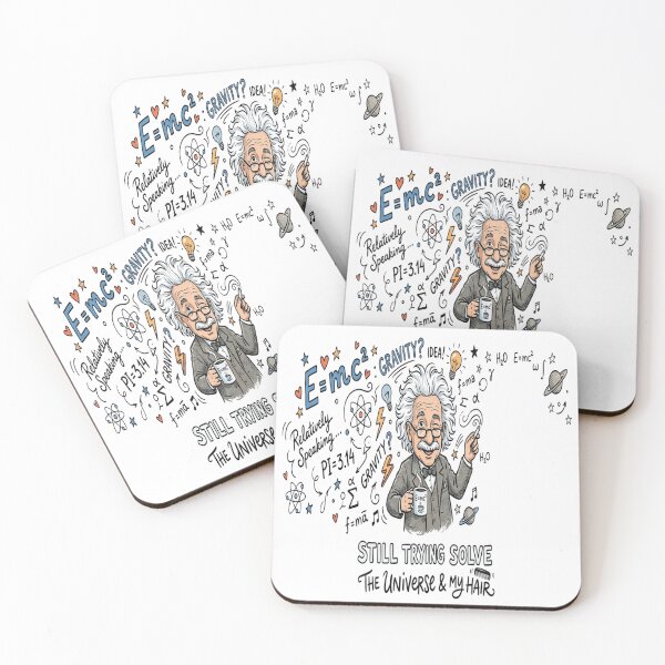 Item preview, Still Trying To Solve The Universe And My Hair Funny Einstein Physics designed and sold by Owcomm.