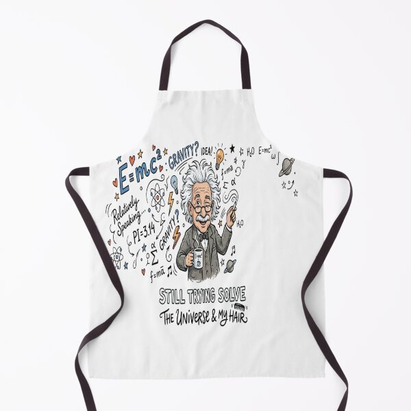 Item preview, Still Trying To Solve The Universe And My Hair Funny Einstein Physics designed and sold by Owcomm.