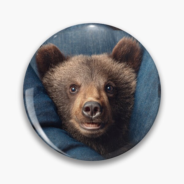 Item preview, Adorable Bear Cub in Denim designed and sold by Savannah Gibbs.