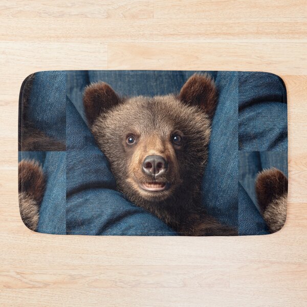 Item preview, Adorable Bear Cub in Denim designed and sold by Savannah Gibbs.