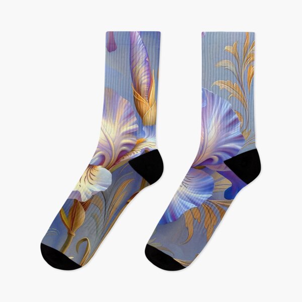 Item preview, Elegant Blue and Gold Iris designed and sold by MargaretWiktor.