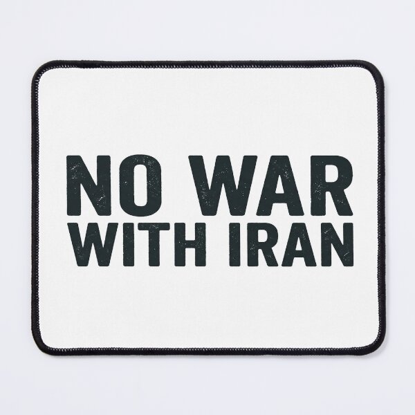 Item preview, No War With Iran designed and sold by Owcomm.