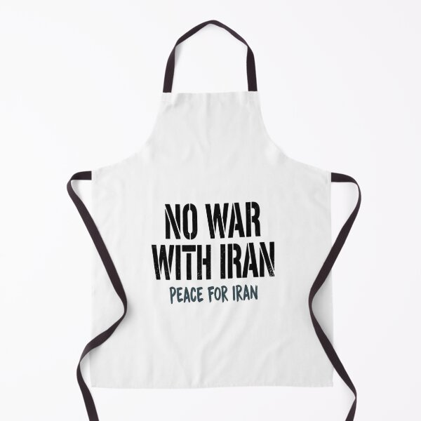 Item preview, No War With Iran Peace For Iran Anti-War Message designed and sold by Owcomm.