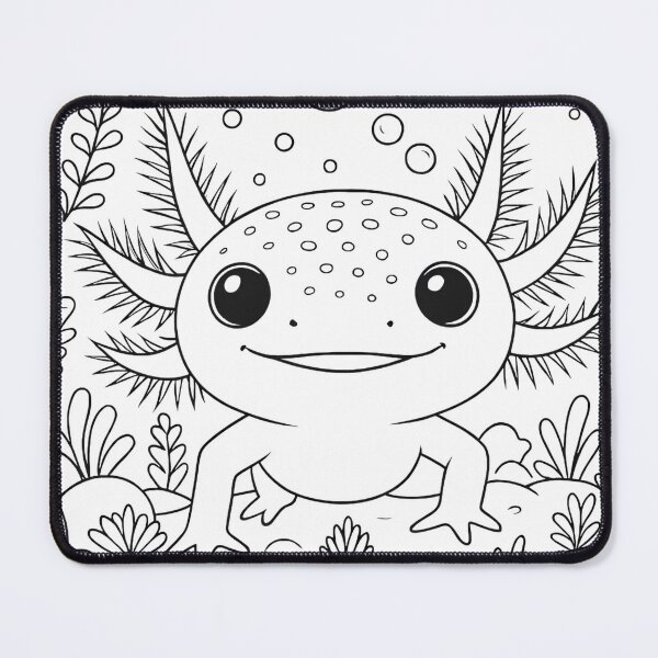 Item preview, Cute Axolotl Coloring Page Underwater Friend designed and sold by AI-Only Creations.