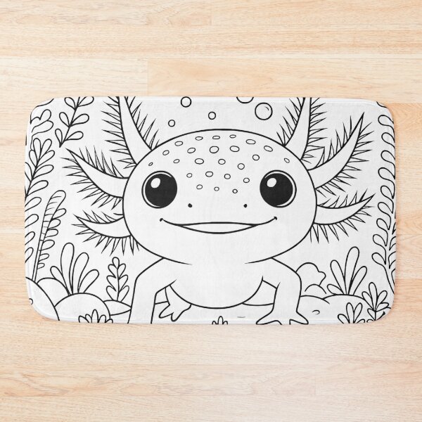 Item preview, Cute Axolotl Coloring Page Underwater Friend designed and sold by AI-Only Creations.