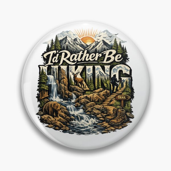 Item preview, I'd Rather Be Hiking  designed and sold by ttuniques.
