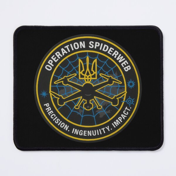 Item preview, Operation Spiderweb | Ukraine Drone Warfare-Inspired Patch Design designed and sold by Union & Thread.