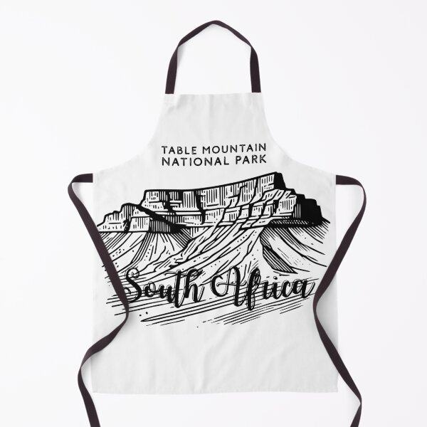 Item preview, Table Mountain National Park – South Africa Vintage Line Art Illustration designed and sold by ArcticFoxStudio.