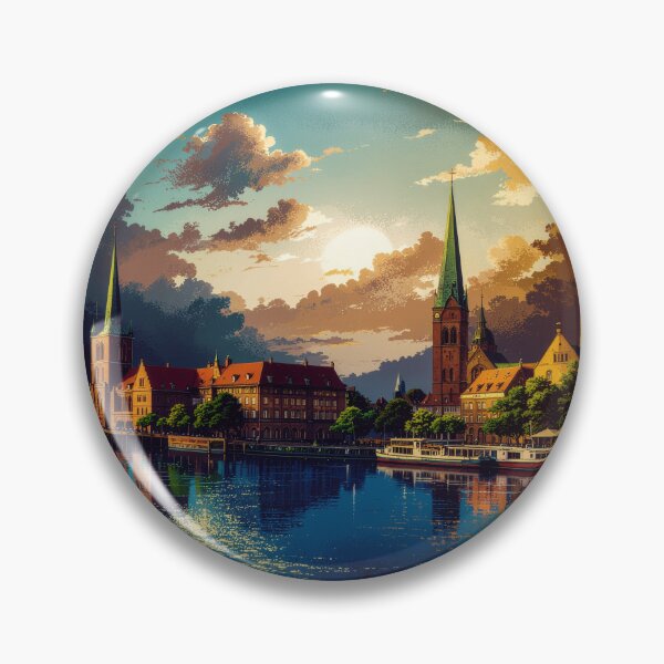 Item preview, Picturesque city - city on the water designed and sold by FehlingMedia.