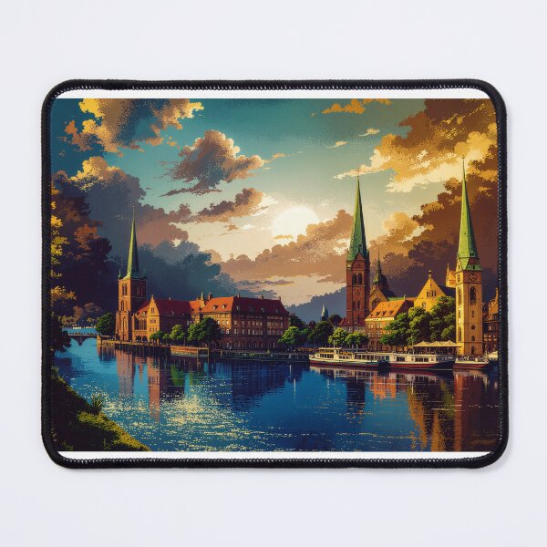 Item preview, Picturesque city - city on the water designed and sold by FehlingMedia.
