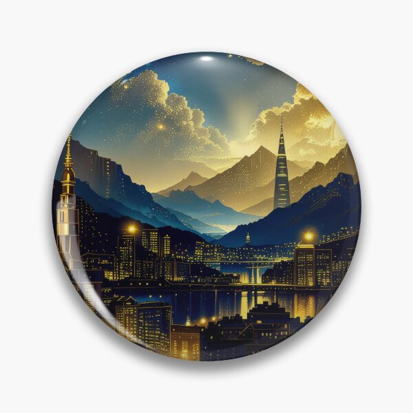 Item preview, Golden City - Cityscape designed and sold by FehlingMedia.