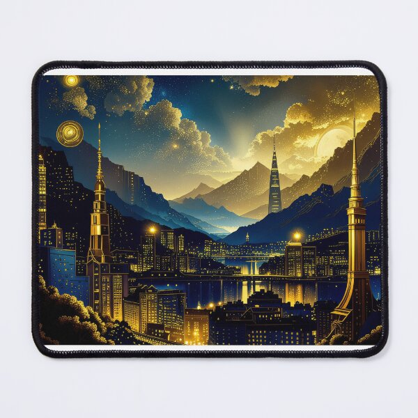 Item preview, Golden City - Cityscape designed and sold by FehlingMedia.