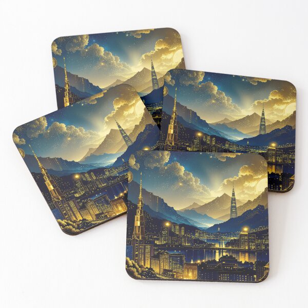 Item preview, Golden City - Cityscape designed and sold by FehlingMedia.
