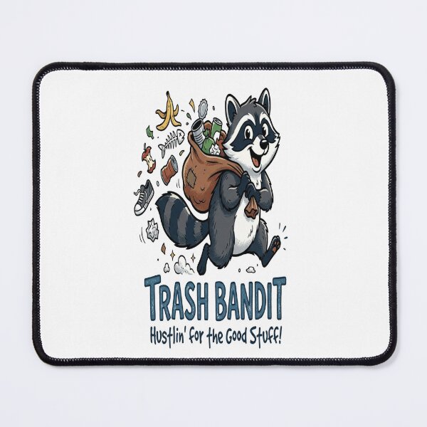 Item preview, Trash Bandit - Hustlin' for the Good Stuff! Raccoon Illustration designed and sold by Owcomm.