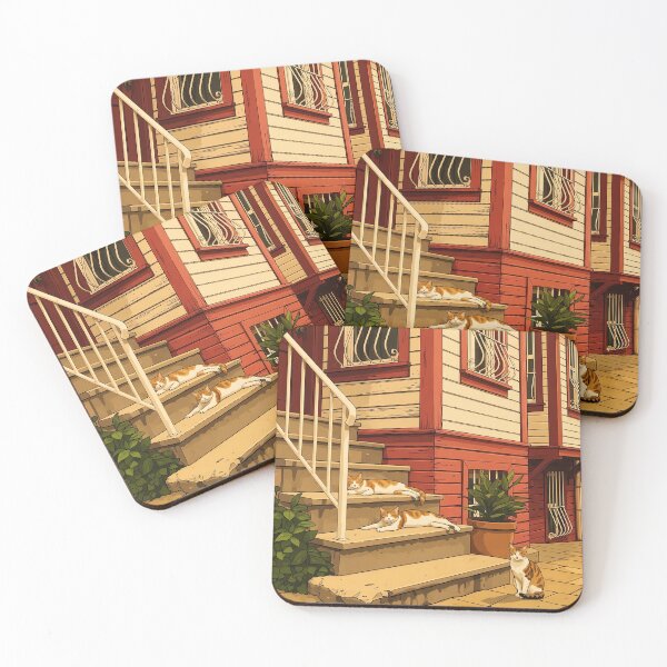 Item preview, Sunny Istanbul Afternoon & Sleeping Cats - Anime Art designed and sold by Ascend777.