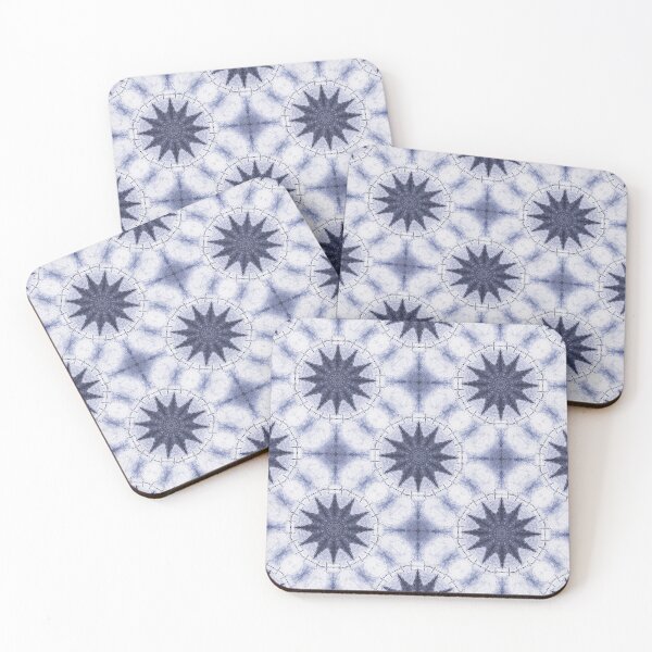 Item preview, Decorative Boho Sun Mandala Pattern in Blue designed and sold by Artistestella.
